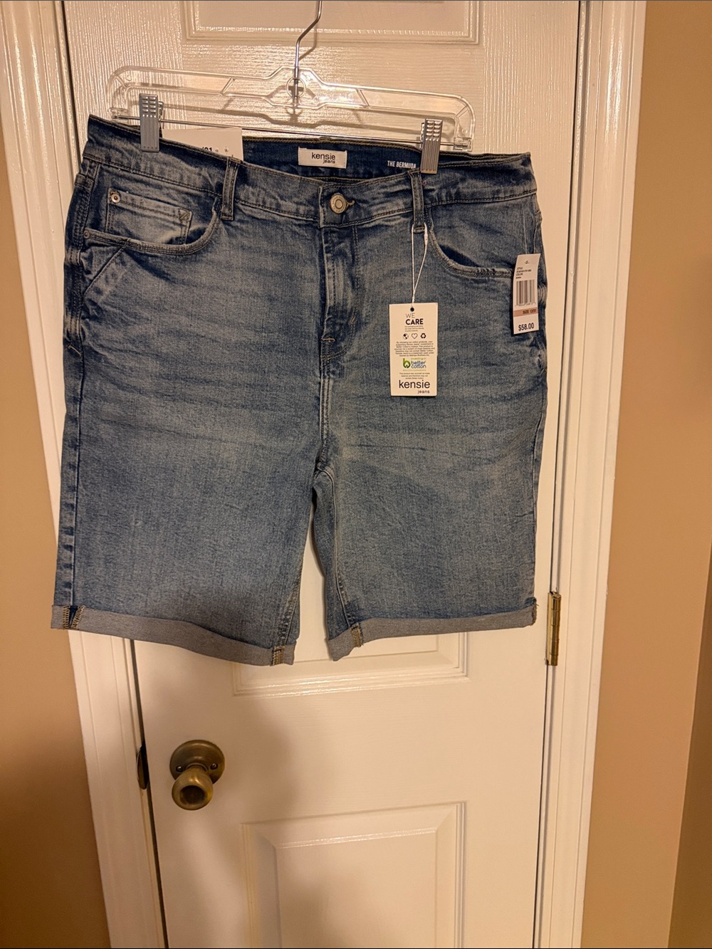 Kensie Light Blue Denim Jean Shorts